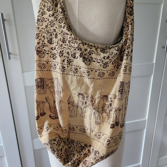 Elephant Hippy Side Sling Hobo Bag - Picture 4 of 7